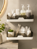 2 Pc/ Wall Mounted Self-adhesive Bathroom Shelf