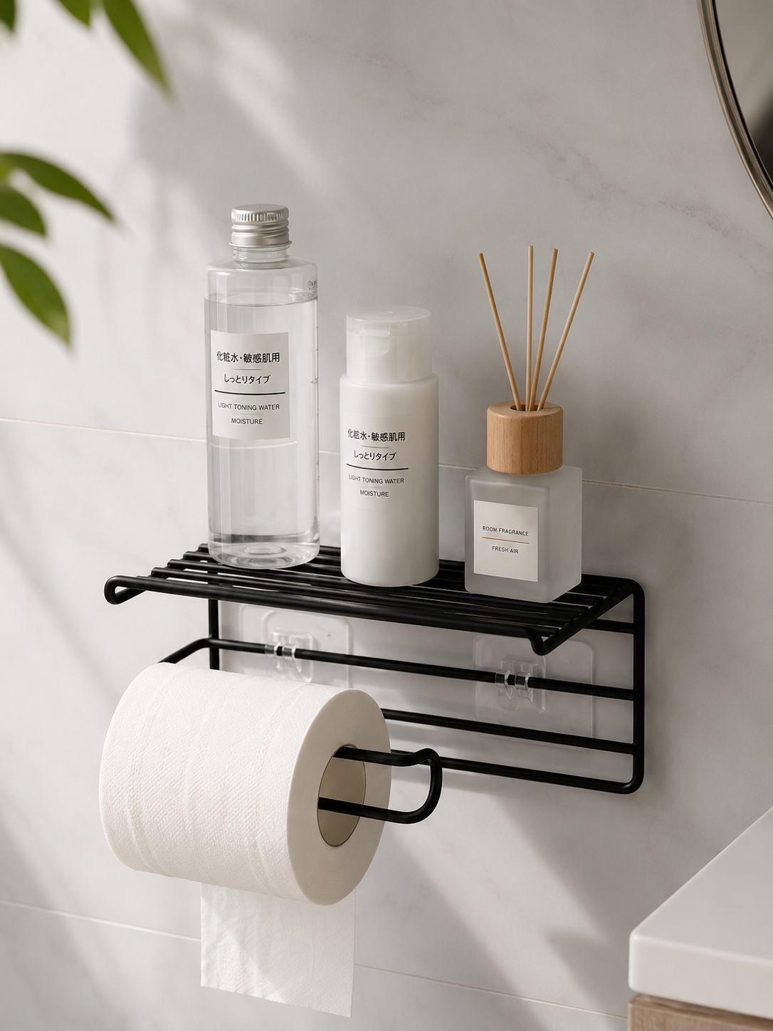 Self Adhesive Toilet Paper Holder/Tissue Paper Roll.